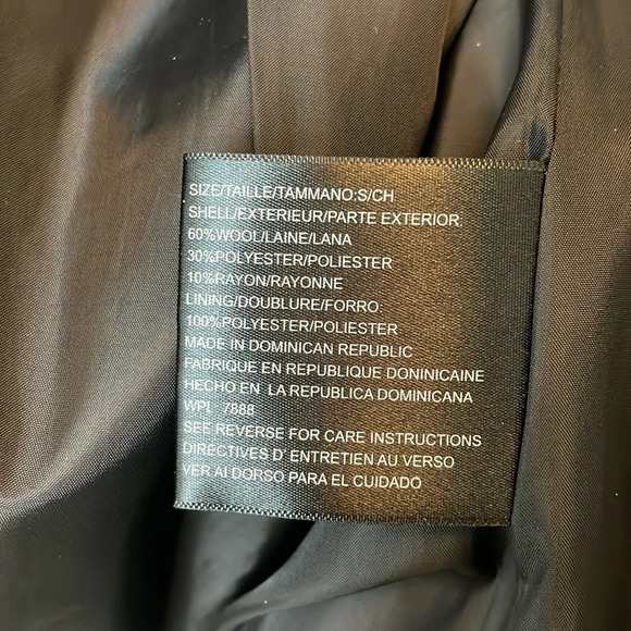 Michael Kors dark gray wool pea coat size small - Picture 7 of 8